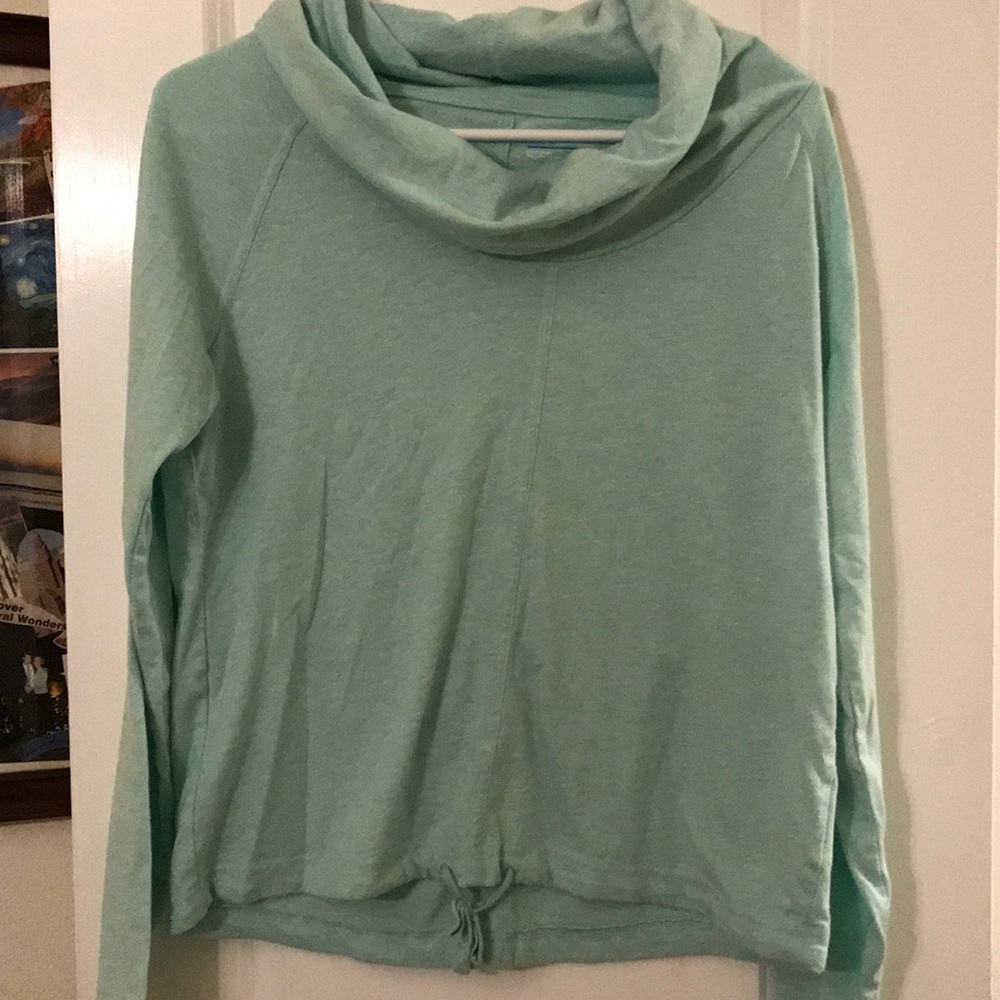 Teal cowl neck Columbia shirt